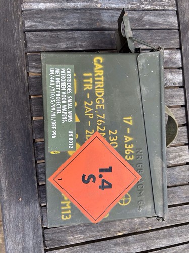 Army ammunition metal box - ammunition,