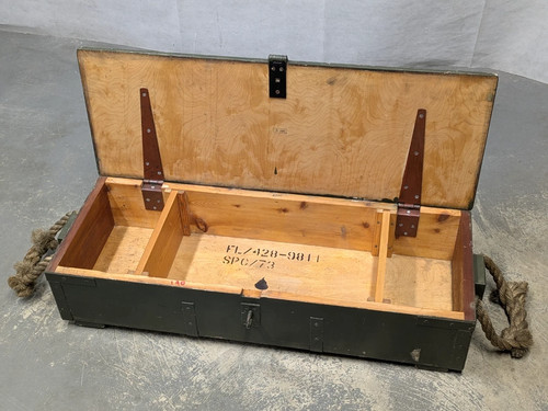 British army wooden ammo - army, og