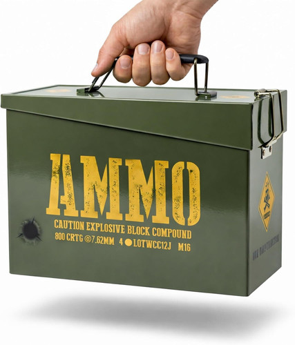 Army ammo tin decorative - tin,