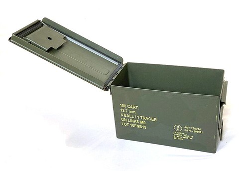 Ammo box steel 50 - steel,, cal
