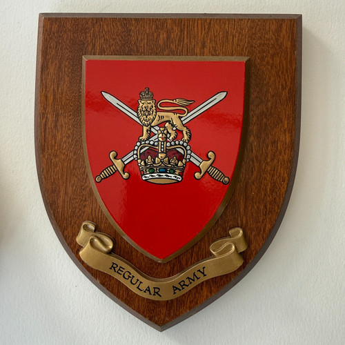 Military shield wall plaque - military,