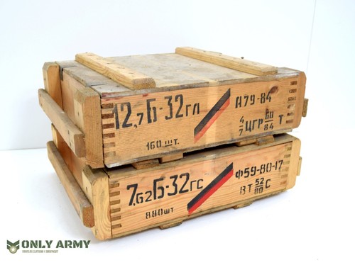 Czech army wooden ammo - ammo, box