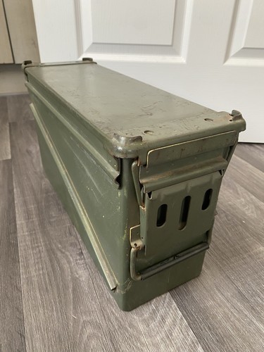 Used metal army ammo storage - ammo,